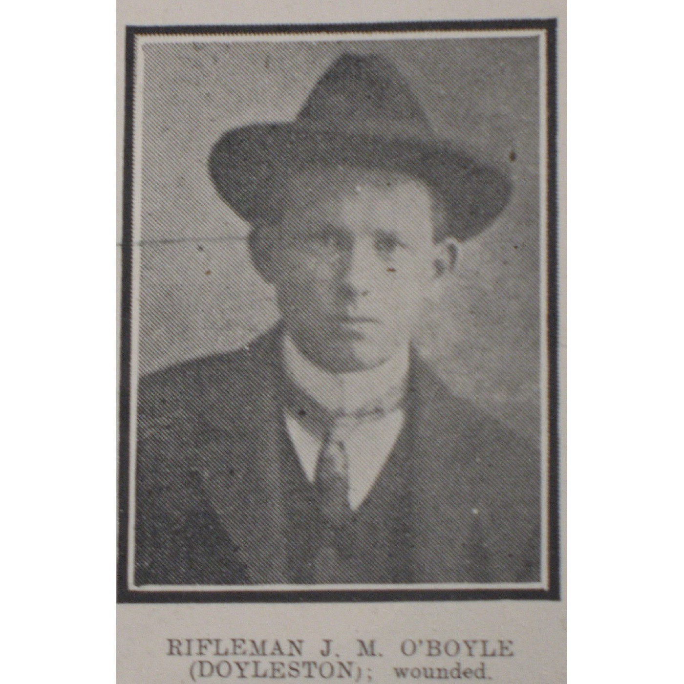 Rifleman John M. O'Boyle