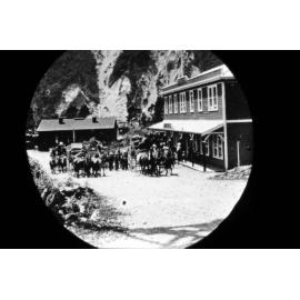 Coaches at Otira Hotel 