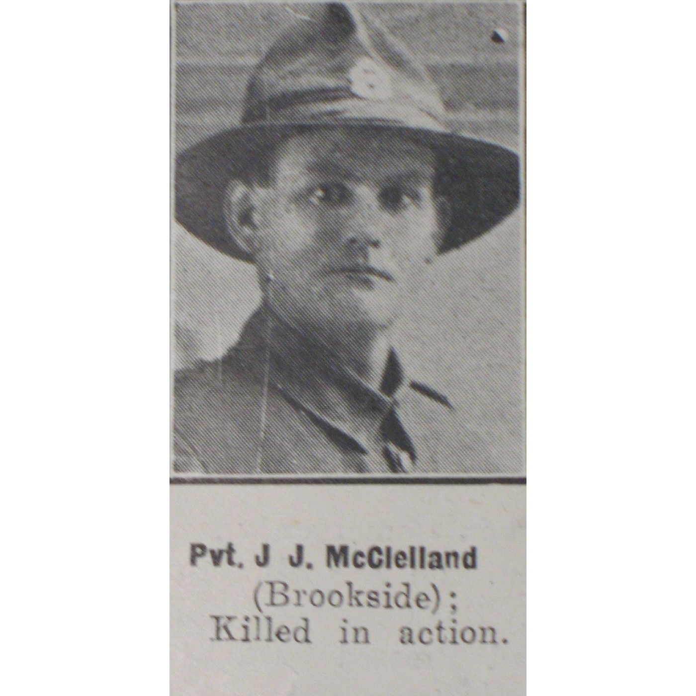 Private Joseph James McClelland