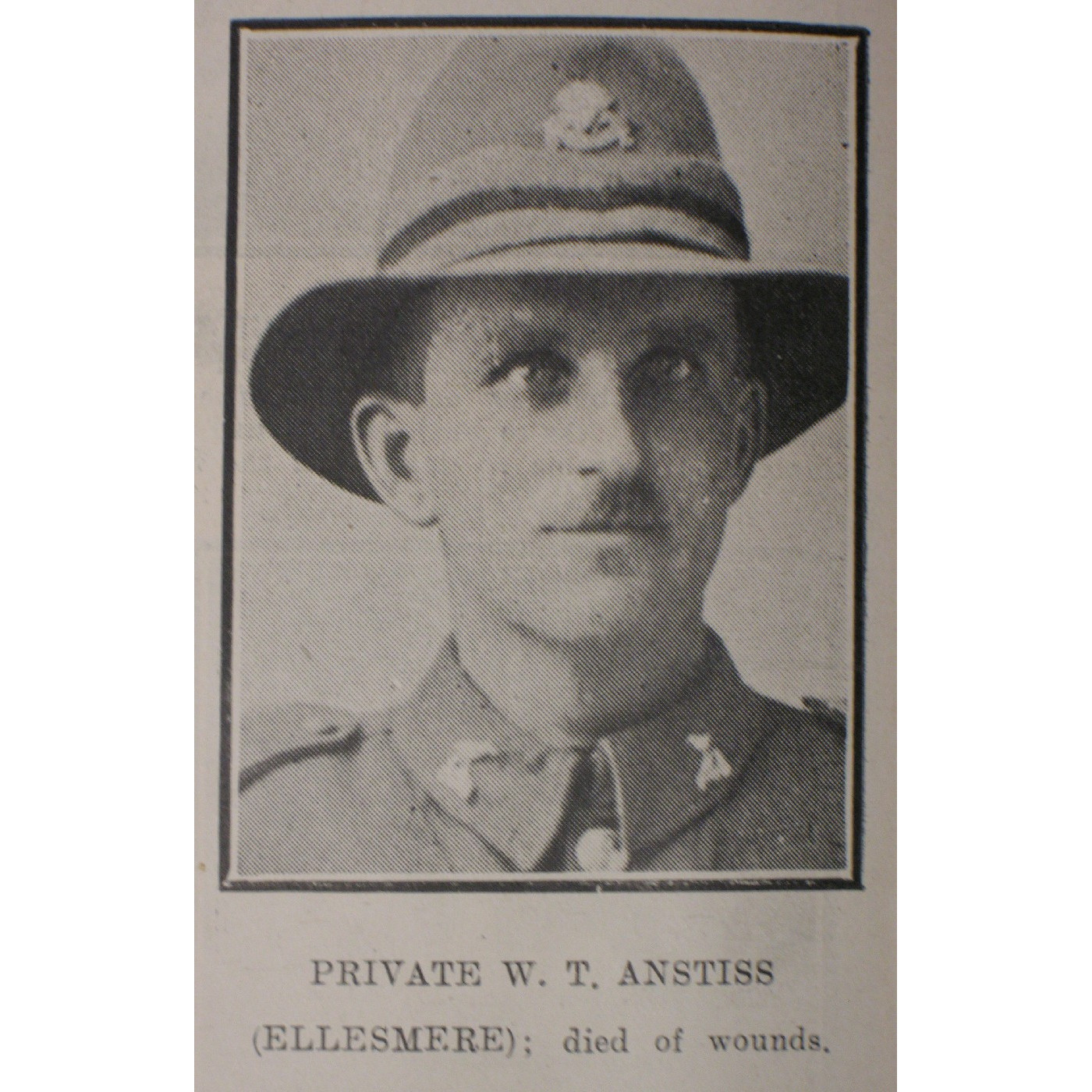 Private Walter Townsend Anstiss