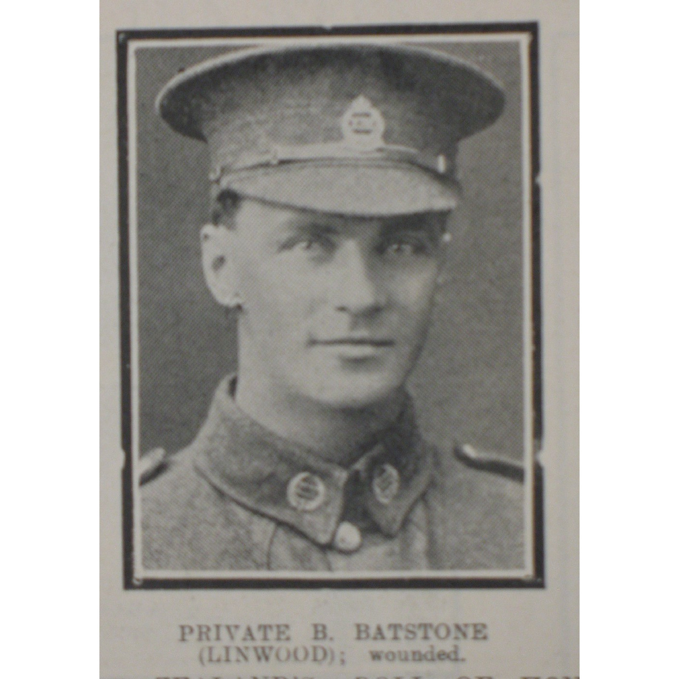 Private Bertie Batstone