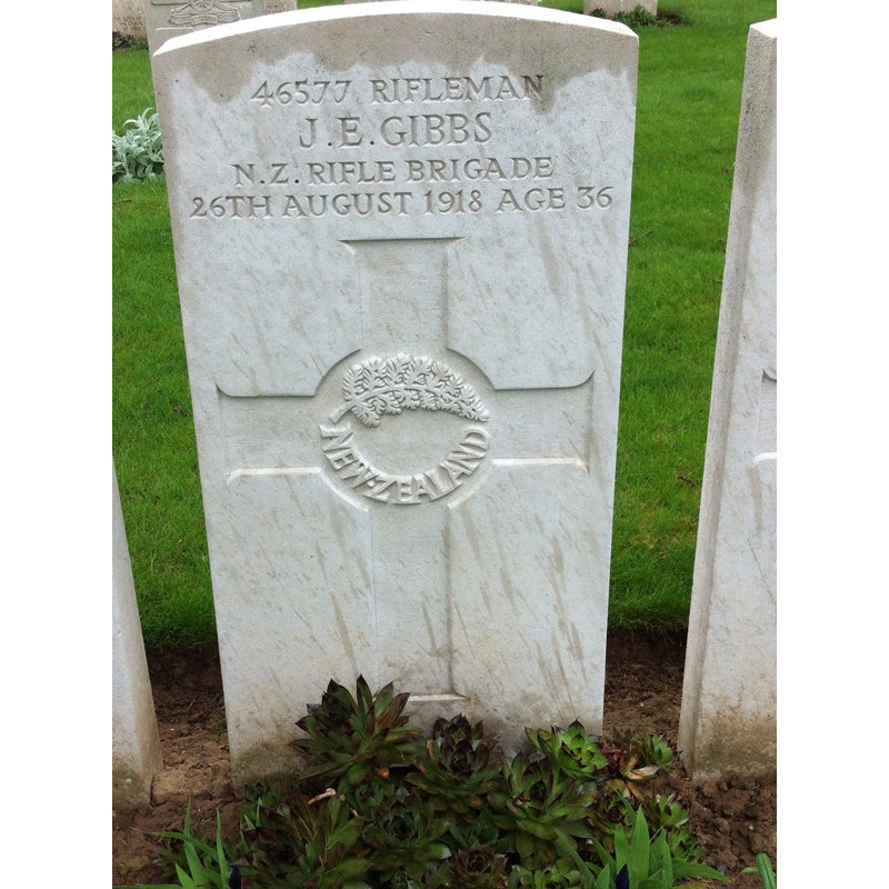 Rifleman James Edwin Gibbs