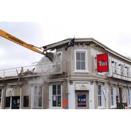 Demolition of the Famous Grouse Hotel, Lincoln, 2010