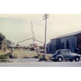 Lincoln Community Centre - first girder being erected, c. 1960