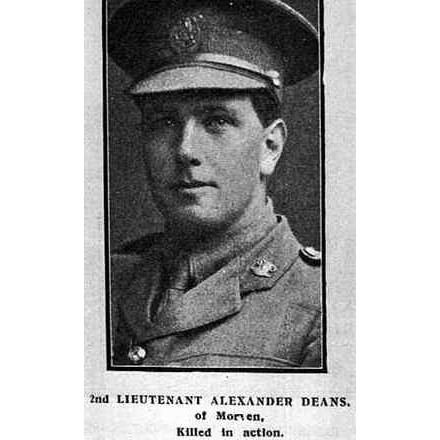 2nd Lieutenant Alexander Deans