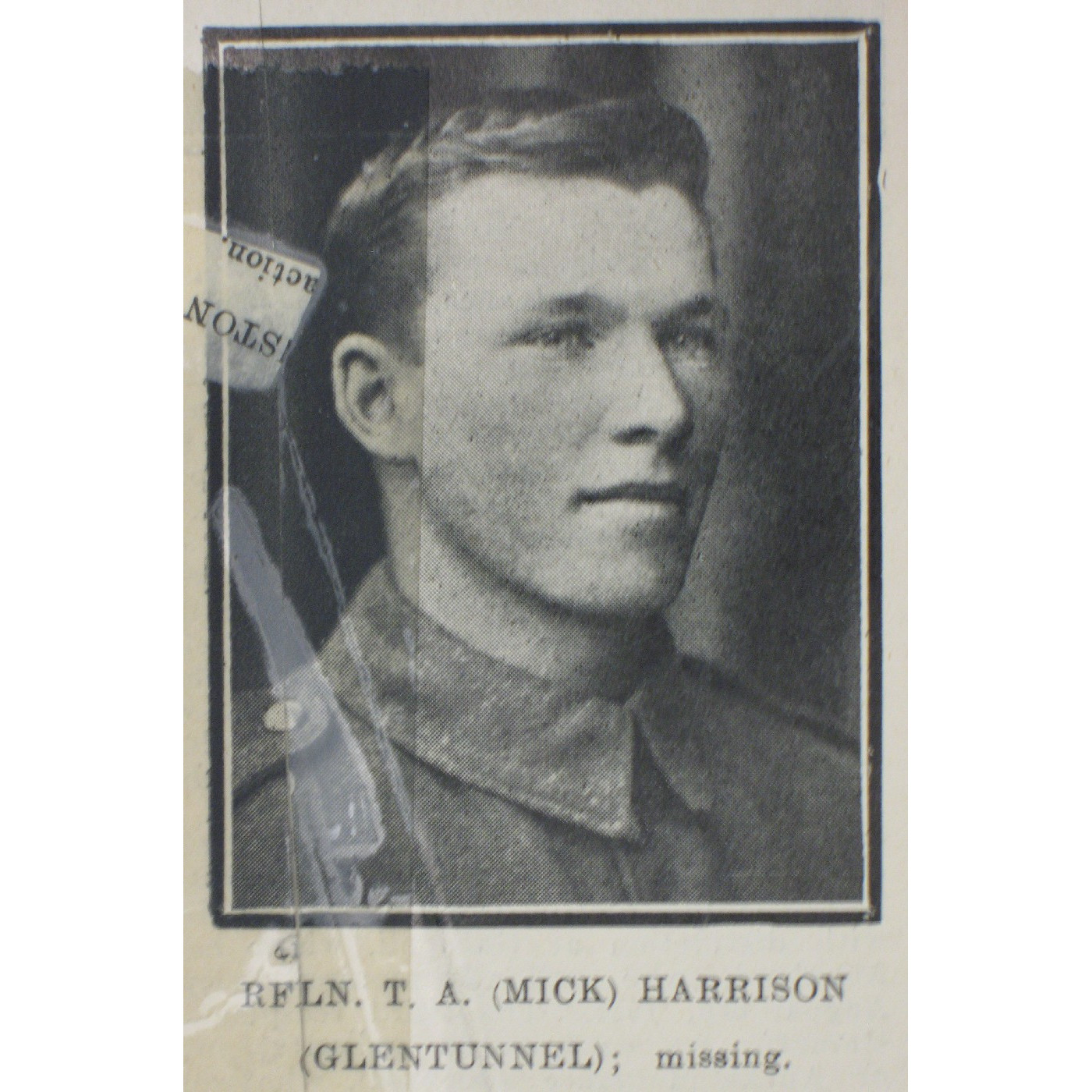 Rifleman Thomas Alexander Harrison