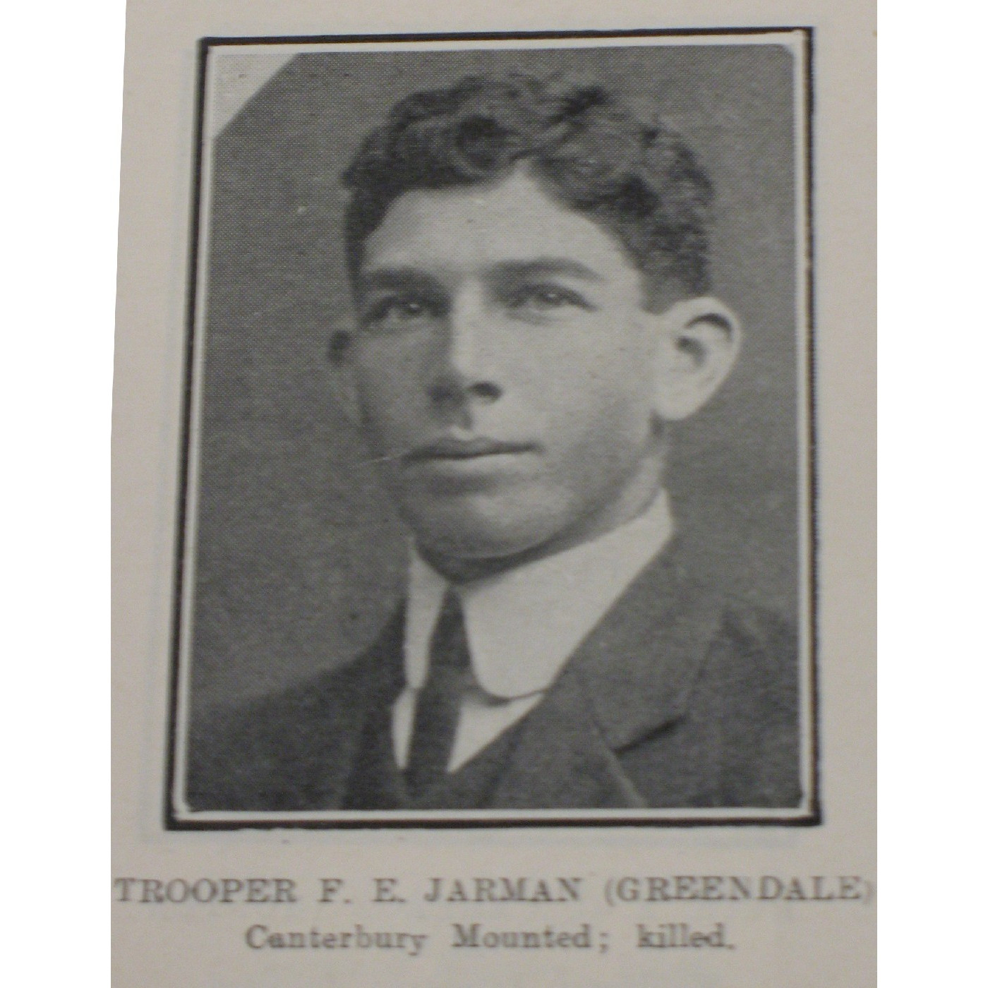 Trooper Frank Elworthy Jarman