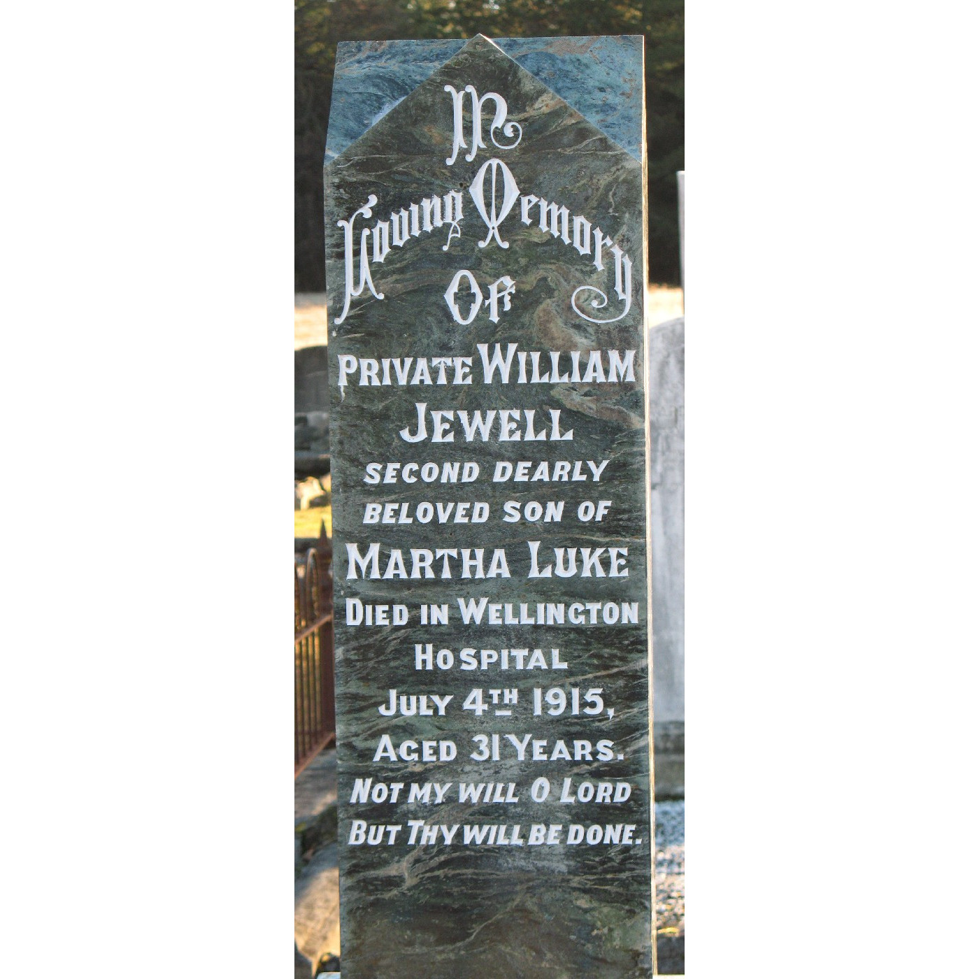 Rifleman William James Jewell