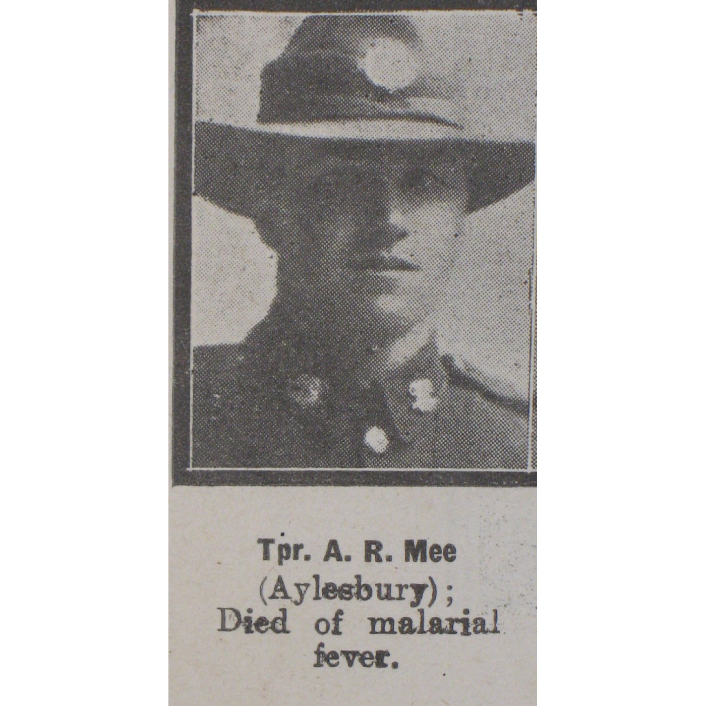 Trooper Alexander Reginald Mee
