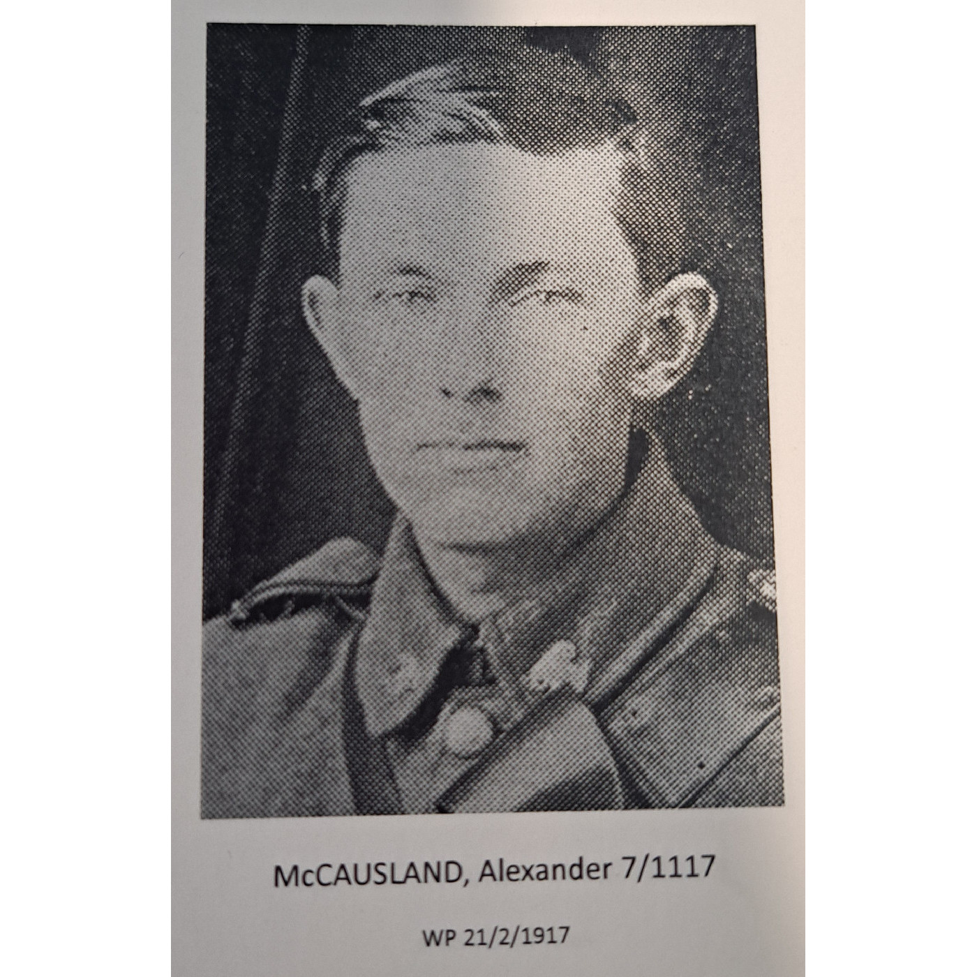 Gunner Alexander McCausland