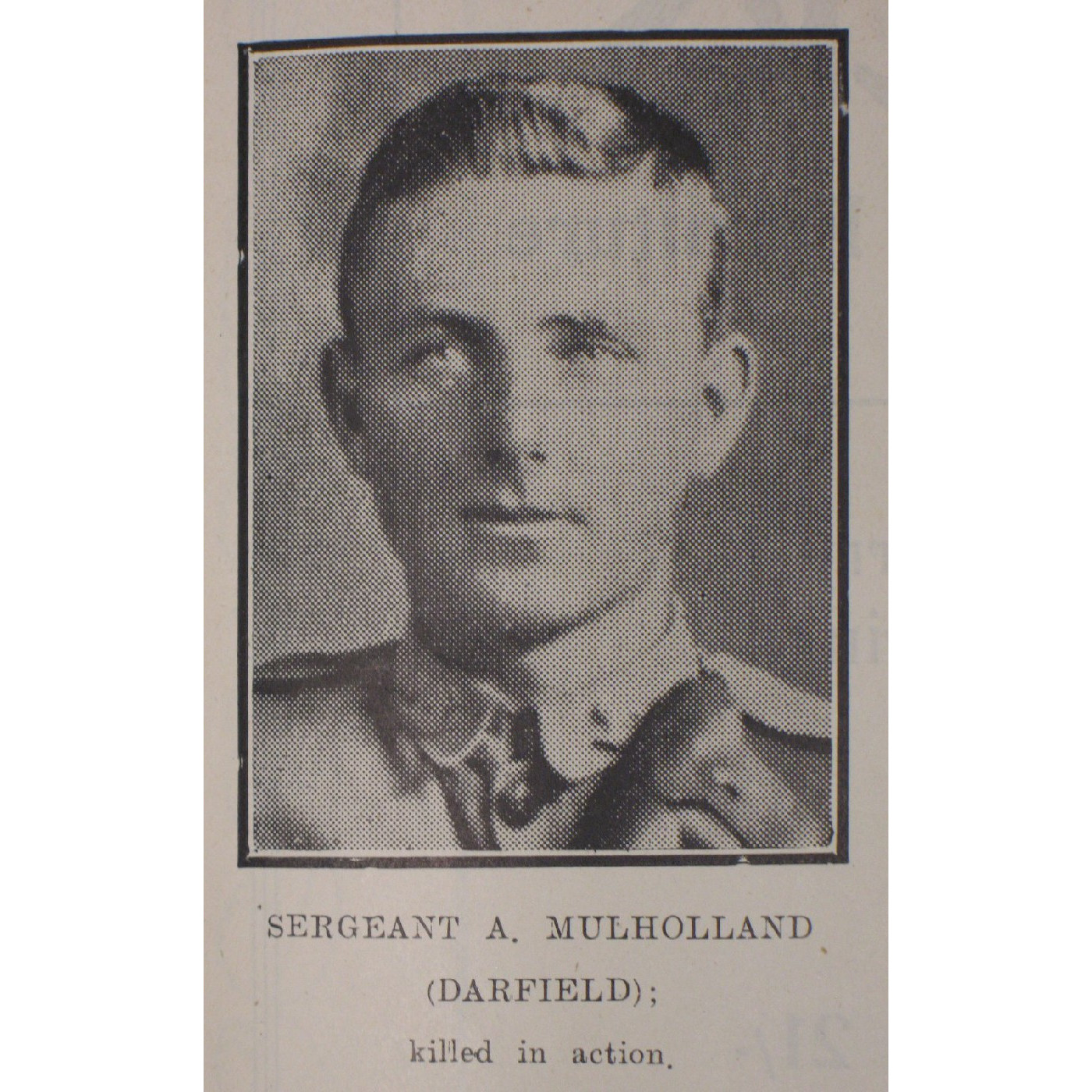 Sergeant Arthur Henry Mulholland