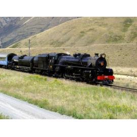 Mainline steam train at Cass  