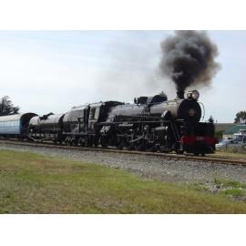 Mainline steam train in Darfield