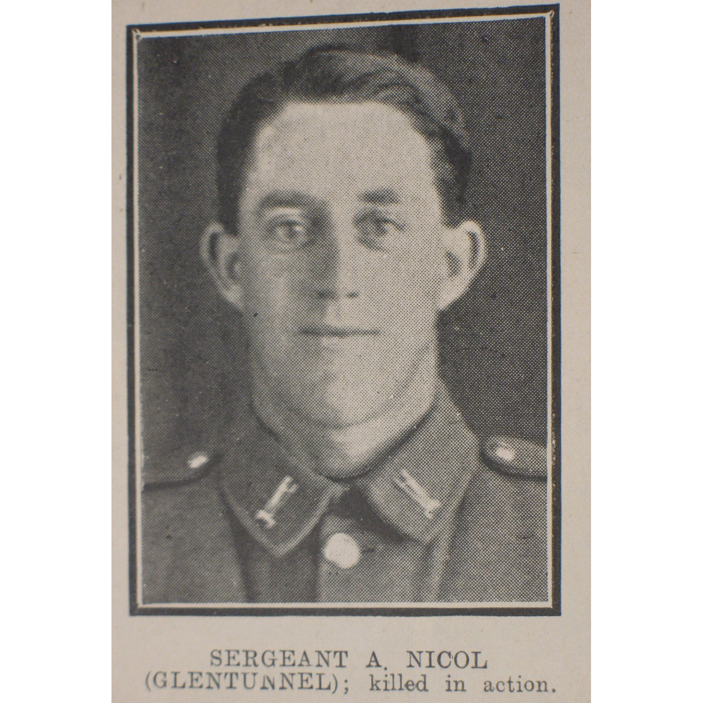 Private Arthur Nicol