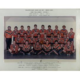 Rolleston Rugby League Senior 1987
