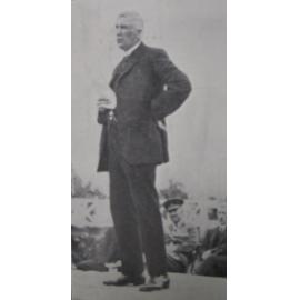 Tai Tapu War Memorial unveiling ceremony, John Gilmore speaking