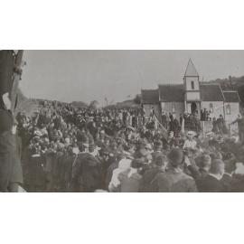 Tangihanga for Hōri Kerei Taiaroa at Ōtākou, Otago Peninsula, 1905