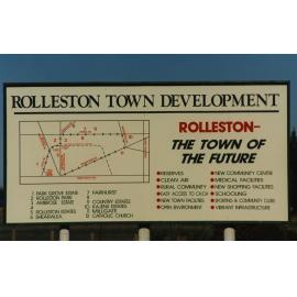 Rolleston Town Development Sign