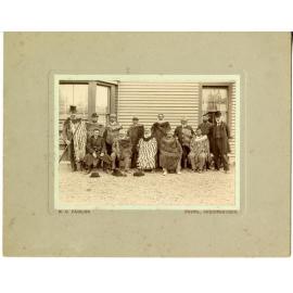 Group at tangi of Apa Taiaroa at Awhitu,Taumutu