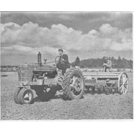 Lincoln College, drilling barley