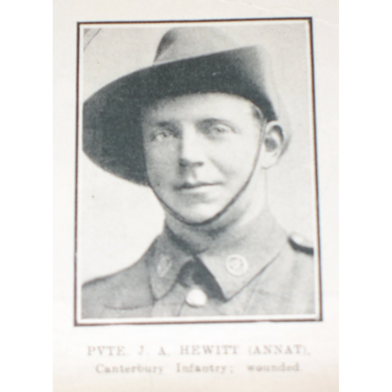 Private John Albert Hewitt