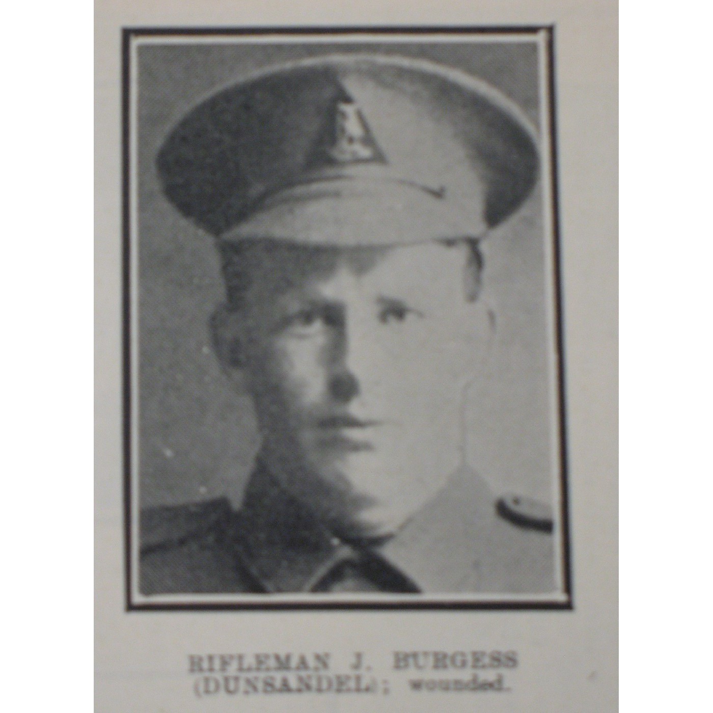 Lance Corporal John Burgess