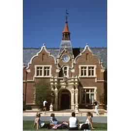 Students on the lawn at Lincoln University
