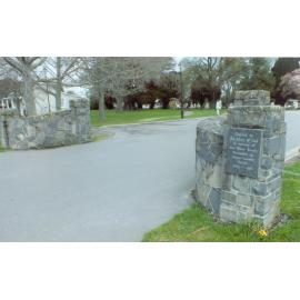 Main gate of All Saints Anglican Church, Prebbleton
