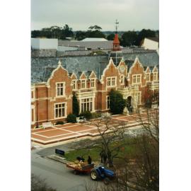 Looking down on George Forbes Memorial Library at Lincoln University
