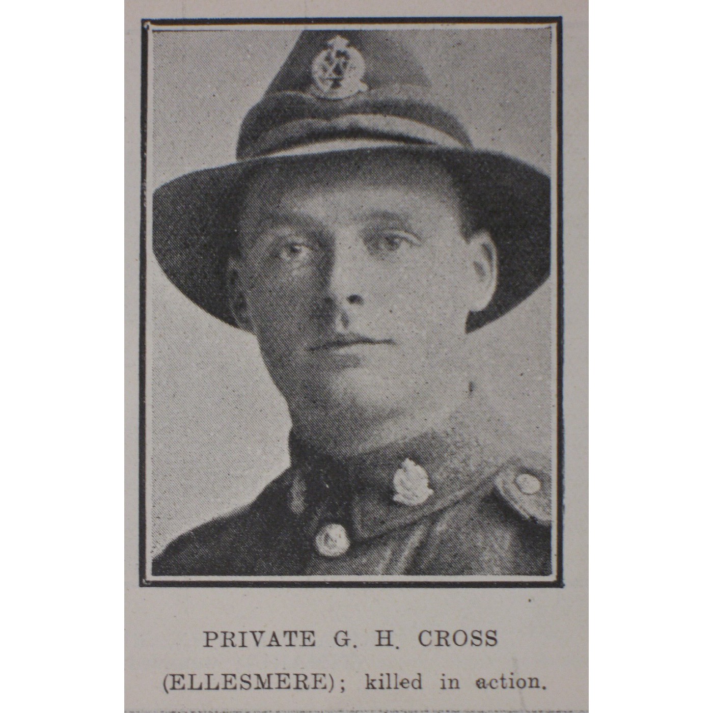 Private George Henry Cross