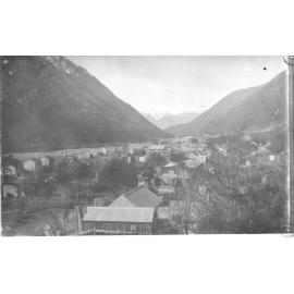 Bealey Flat during Ōtira tunnel construction 
