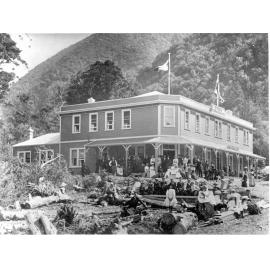 Opening day at the Otira Hotel