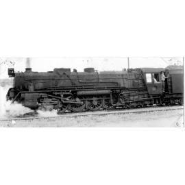 KB968 locomotive leaving Springfield station