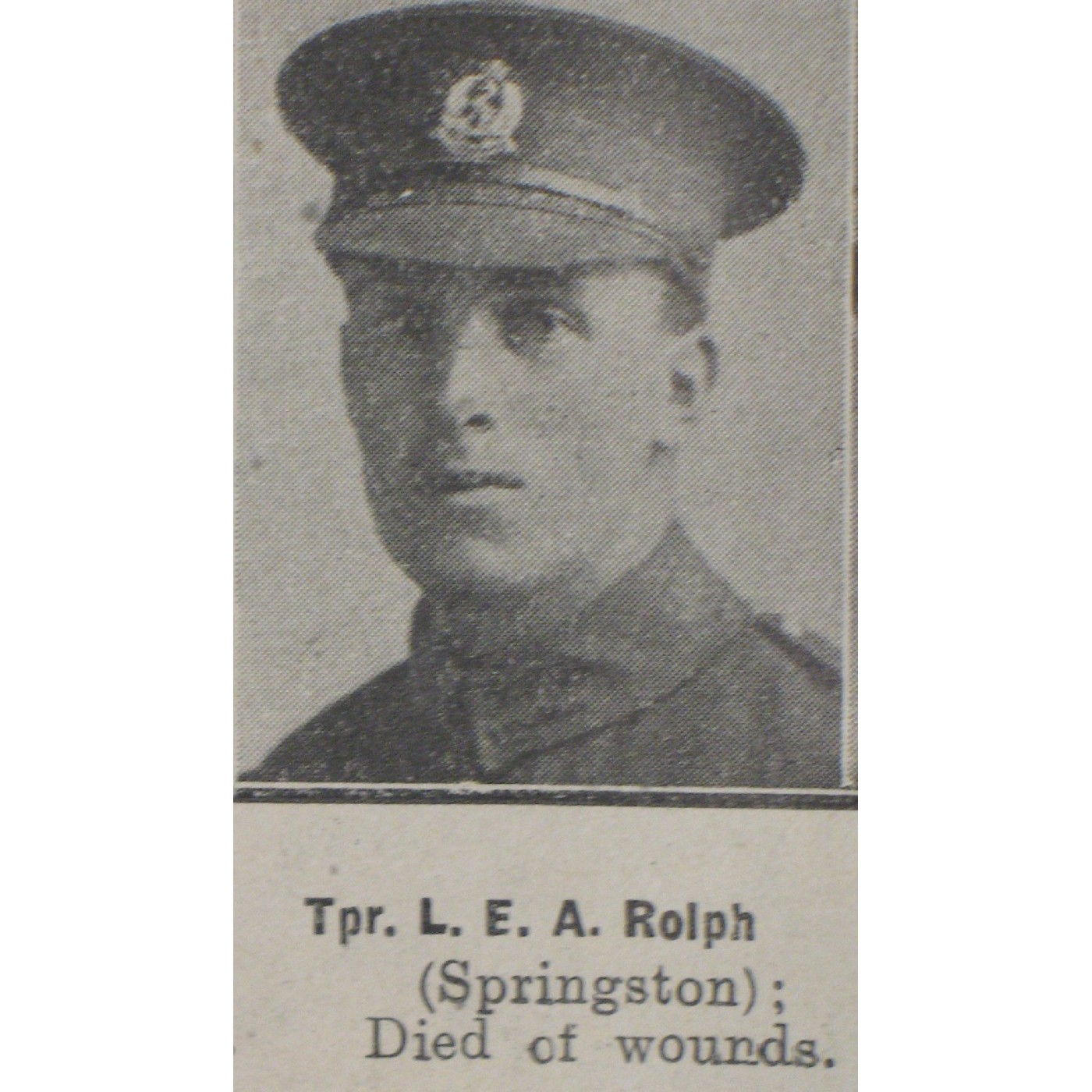 Trooper Lionel Edwin Austen Rolph
