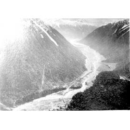 Aerial view of the original settlement of Ōtira