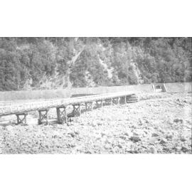 Wooden bridge in Otira  