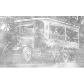 Picnic party on NZ Express lorry