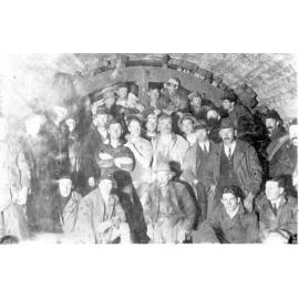 Group in the Otira tunnel