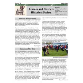 Newsletter / Lincoln & Districts Historical Society, No. 49 (March 2020)