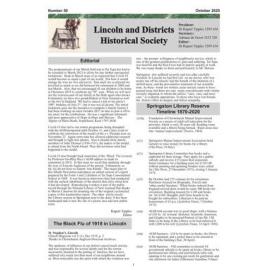 Newsletter / Lincoln & Districts Historical Society, No. 50 (October 2020)