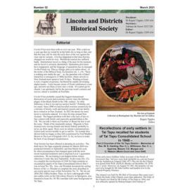 Newsletter / Lincoln & Districts Historical Society, No. 52 (March 2021)