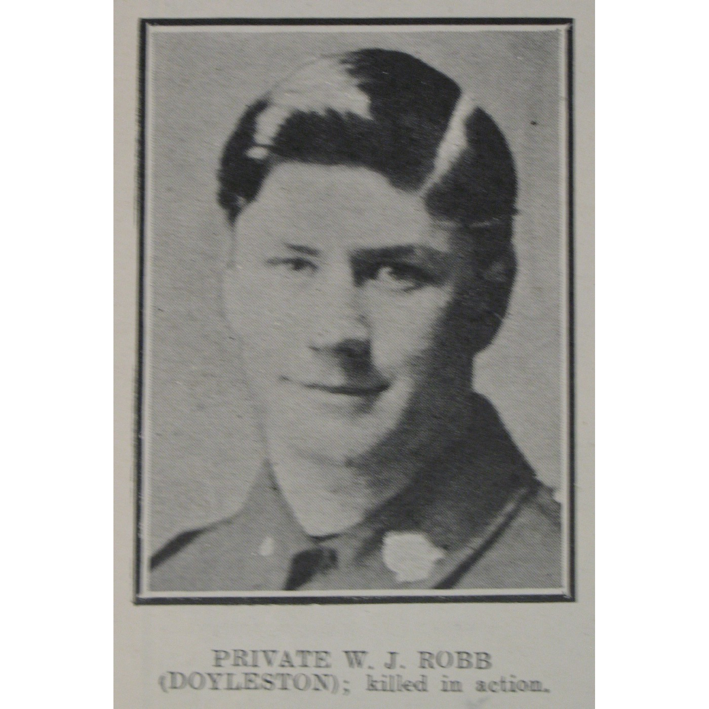 Private William James Robb