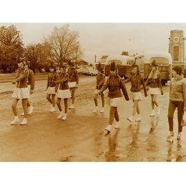Marching girls in Leeston procession