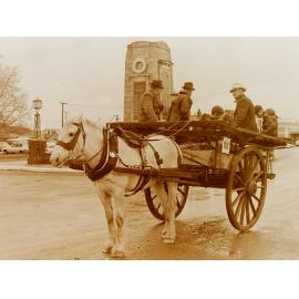 Horse and cart in Leeston procession 