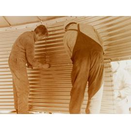 Inside the silo construction 