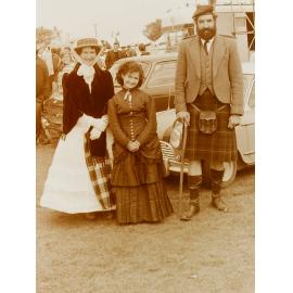 Group at vintage machinery show