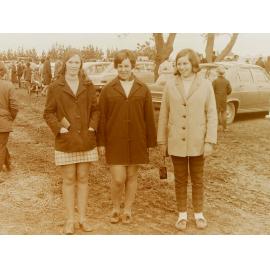 Women at vintage machinery show