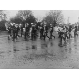 Marching band in Leeston procession