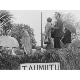 Taumutu float in Leeston procession 