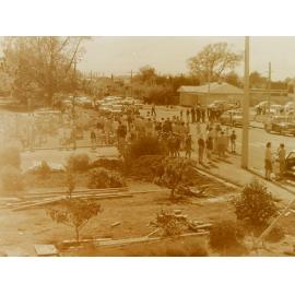 Organised walk with brass band
